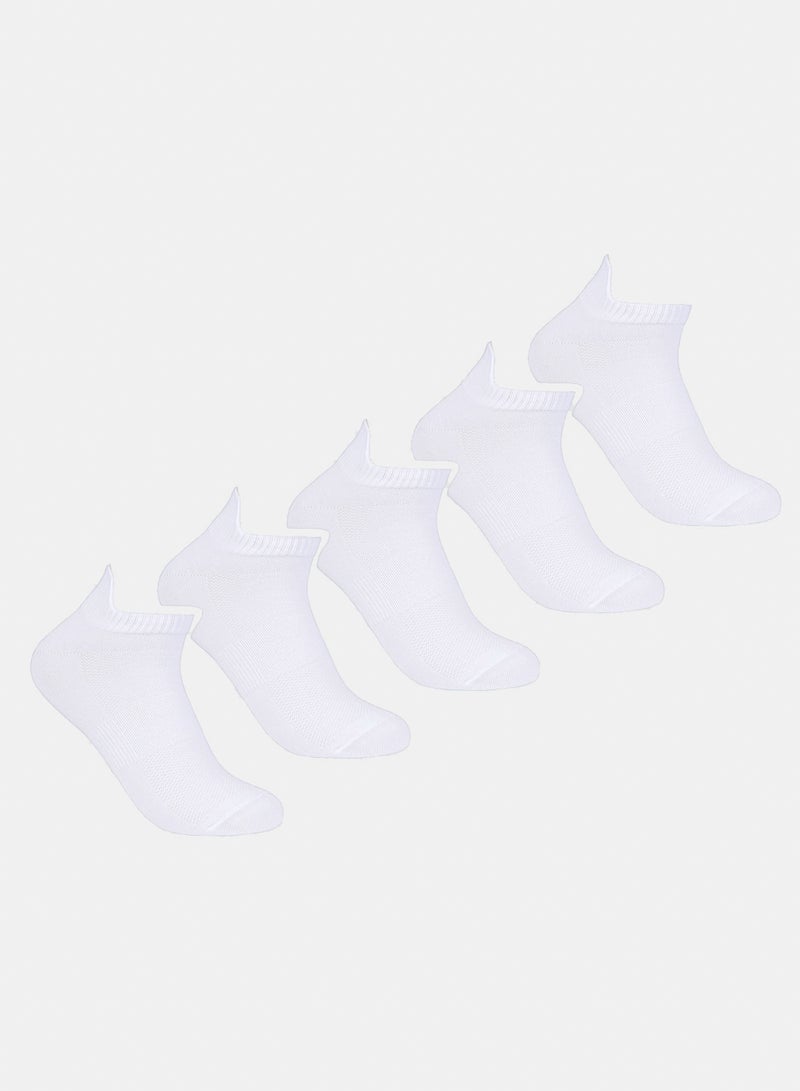 Odds Men's Pack of 5 Lycra High Ankle Casual Socks